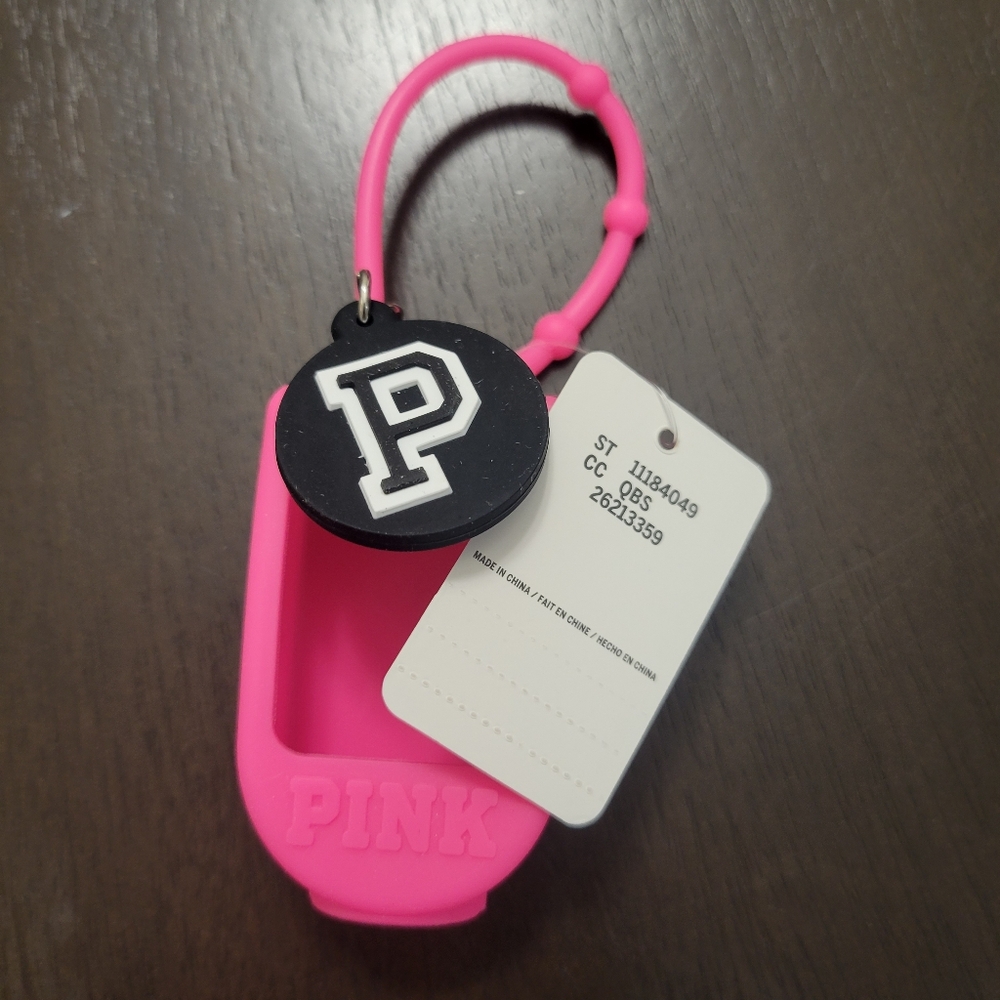VS PINK GEL HAND SANI HOLDER